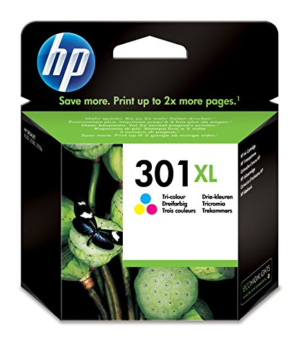 HP 301XL Farbe Original Druckerpatrone mit hoher Reichweite für HP Deskjet, HP ENVY, HP Photosmart