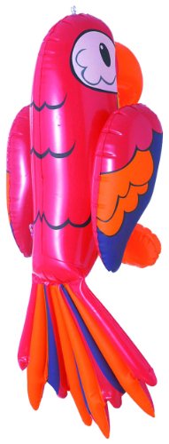 Widmann 2465P - Deko Papagei aufblasbar circa 60 cm
