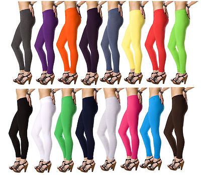  Cotton Leggings Full Length All Colors and Sizes