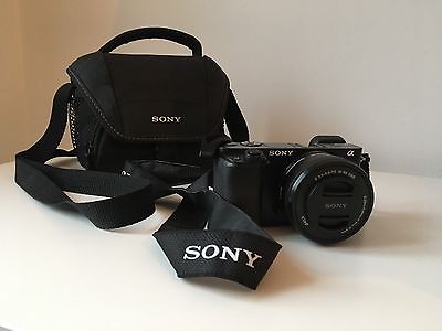 Sony Alpha ILCE-6000L 24.3 MP SLR-Digitalkamera - schwarz inkl. 16-50mm Objektiv