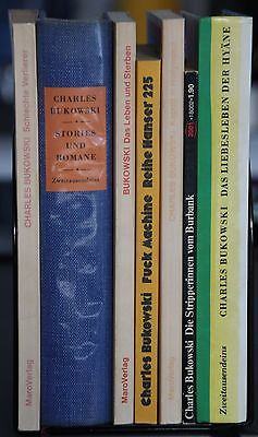 Charles Bukowski, 5 Taschenbücher, 2 Hardcover-Bücher