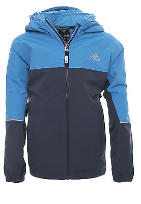 Adidas Winterjacke Climaproof Fleece Fleecejacke Jungen 3 in 1 blau NEU AA2025