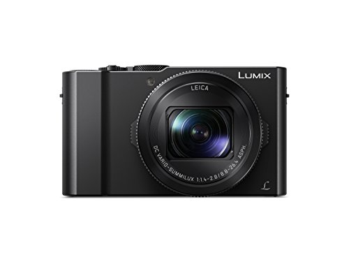 Panasonic DMC-LX15EG-K Lumix Premium Digitalkamera (20,1 Megapixel, Leica DC Vario Summilux Objektiv F1.4-2.8/ 24-72mm, 4K Foto und Video, Hybrid Kontrast AF) schwarz