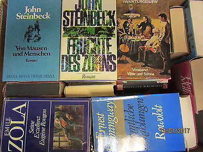 40 Bücher Romane internationale Klassiker Steinbeck Hemingway Zola u.a.