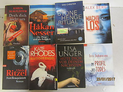 56  Bücher Romane Krimi Thriller Kriminalromane Top Titel Bestseller Paket 1