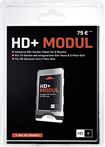 HD PLUS CI+ Modul für 6 Monate (inkl. HD+ Karte, bedingt geeignet für UHD, nur für Satellitenempfang)