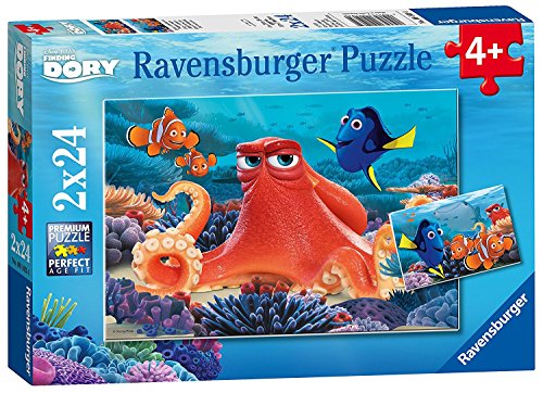 Ravensburger -Finding Dory, 2 x 24 Teile Puzzle