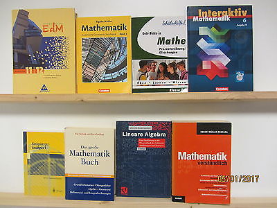 44 Bücher Mathematik Algebra Analysis Mathematikschulbücher Mahtematik Fachbuch