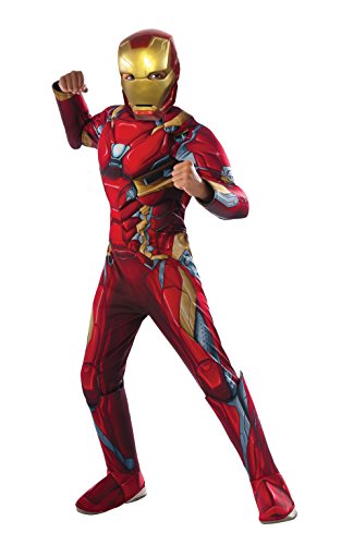 Iron Man Deluxe - Civil War Captain America - Kinder Kostüm - Medium - 132cm