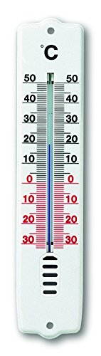 TFA 12.3009 Innen und Außen-Thermometer, Kunststoff, weiß
