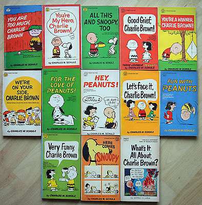 13 Comic-Bücher PEANUTS by Charles M. Schulz Original US-Ausgaben Englisch