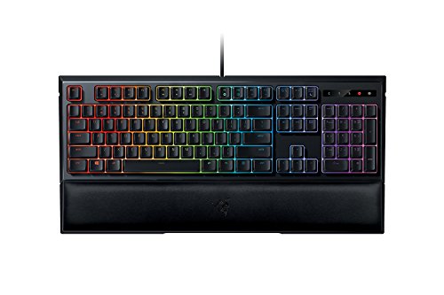 Razer Ornata Chroma Gaming Tastatur (mit den Mecha-Membran Tasten, Halbhohen Tastenkappen, Chroma RGB Beleuchtung und Ergonomischen Design mit Handballenauflage, QWERTZ-Layout)