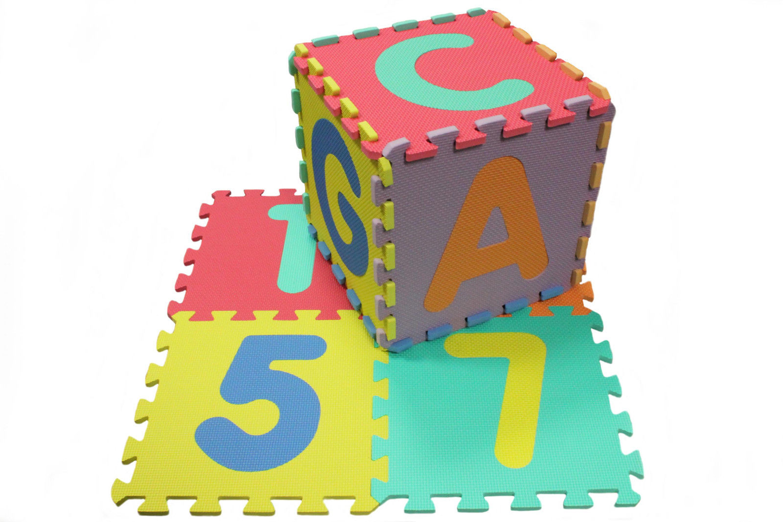86 Teile Set ABC & Zahlen Spielteppich,Spielmatte Puzzlematte Kinderteppich EVA