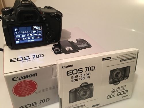 Canon EOS 70D 20,2 MP Digitalkamera - Schwarz (Nur Gehäuse)