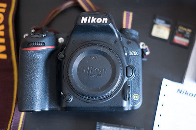 Nikon D D750 24.3 MP SLR-Digitalkamera - Schwarz (Nur Gehäuse) inkl. 2 SD Karten
