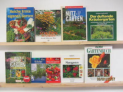 35 Bücher Garten gärtnern Gartenpflege Gartengestaltung Gartenkunst Gärten