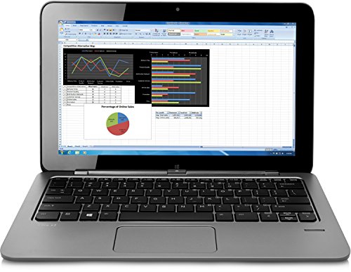 HP Elite X2 1011 (L5G47EA) 29,46 cm (11,6 Zoll) Convertible Business Notebook (Intel Core M-5Y51, 8 GB RAM, 256 GB SSD, Full HD Bildschirm, Touchscreen, WWAN 4G LTE, Windows 8.1 Pro 64) silber