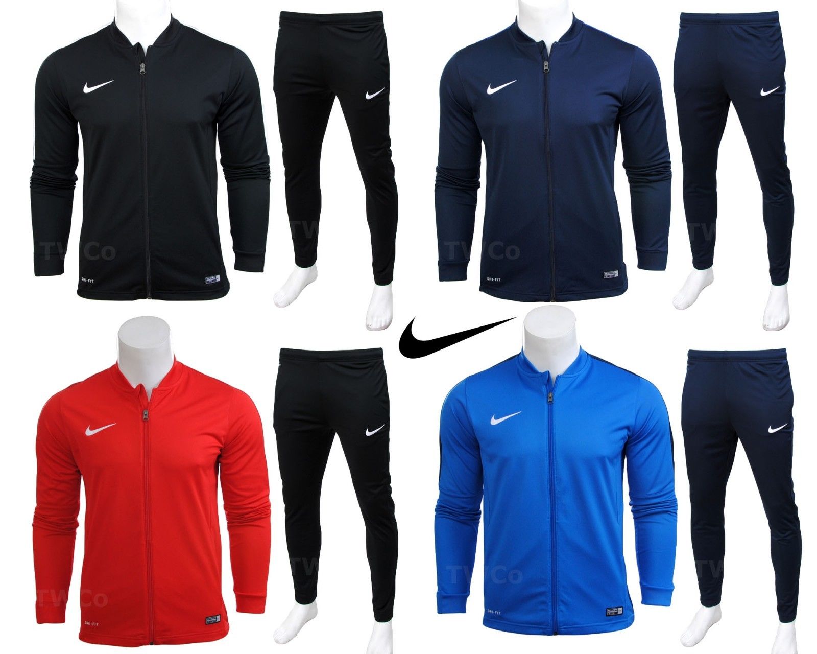 Nike Mens Knit Full Zip Tracksuit Jogging Jacket Top Training Pants Bottoms