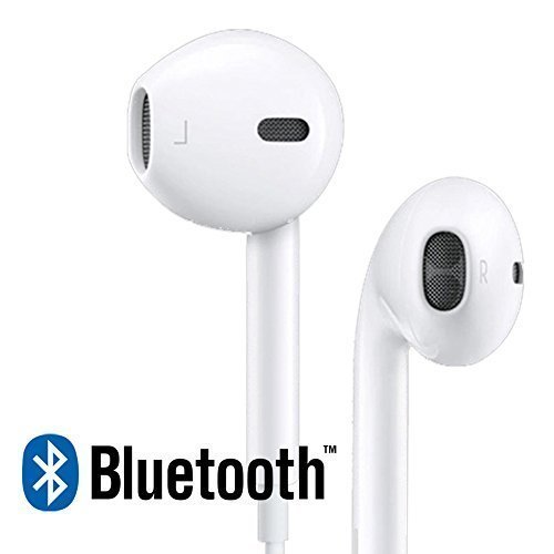 CDC® Bluetooth Kopfhörer V4.1 + EDR Wireless Sport Stereo Headsetund Mikrofon der Freisprechfunktion In-Ear-Kopfhörer für Handys iPhone iPad Laptops Tablets Smartphones (Weiß)