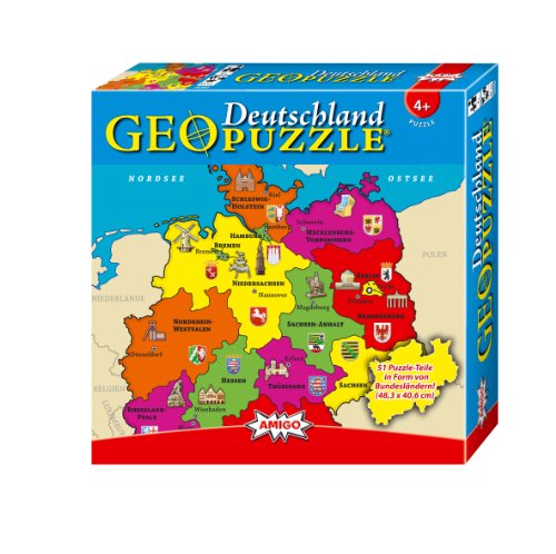 Amigo 00382 - GeoPuzzle- Deutschland