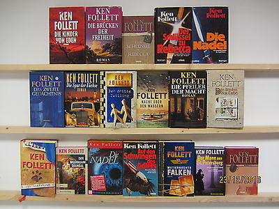 Ken Follett 18 Bücher Romane Krimi Thriller historische Romane Top Titel