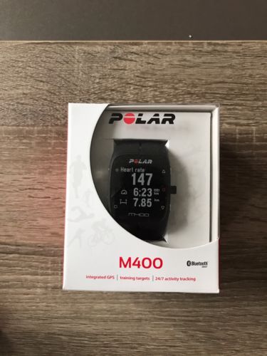 Polar M400 HR + Brustgurt Tracker Fitness Uhr Sport Herzfrequenz Schwarz Black