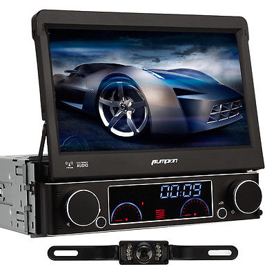 Rückfahrkamera+7 Zoll Autoradio 1 DIN mit Navi GPS DVD Player MP3 RDS SD MP3 DVB