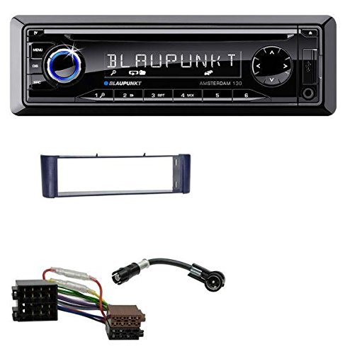Blaupunkt Amsterdam 130 CD MP3 USB AUX Autoradio für Smart ForTwo (450) ohne Metallschacht blau