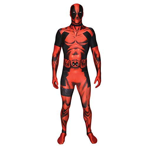 Offizieller Deadpool Morphsuit, Verkleidung, Kostüm  - Large - 5'5-5'9 (163cm-175cm)