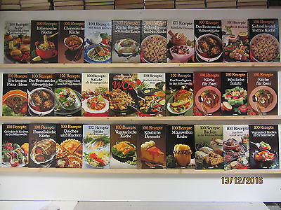 30  Bücher Kochbücher Serie 100 Rezepte nationale und internationale Küche
