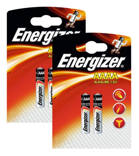 Energizer Original Batterie Ultra Plus Piccolo E96 AAAA (1,5 Volt, 2x 2-er Pack)