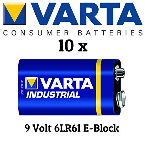 Varta 4022 10x Industrial 9V Block Batterie Alkaline