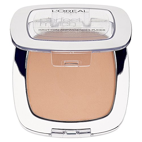 L'Oréal Paris Perfect Match Compact Puder, K5 Sable Rose / Make Up Puder mit individueller Deckkraft und LSF, für jeden Hauttyp / 1 x 9 ml