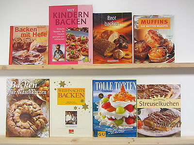 38 Bücher backen Torten Gebäck Brot backen Muffins Kuchen Backbücher