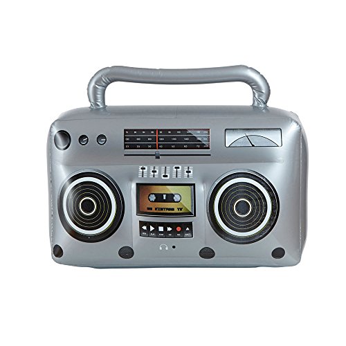 Widmann 04818 - Aufblasbarer Hip Hop Radio mit Griff, Sonstige Spielwaren
