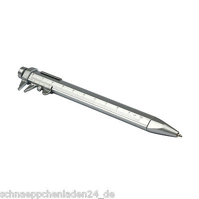 Kugelschreiber Kuli 3in1 - verwendbar als Messschieber / Schieblehre und Lineal
