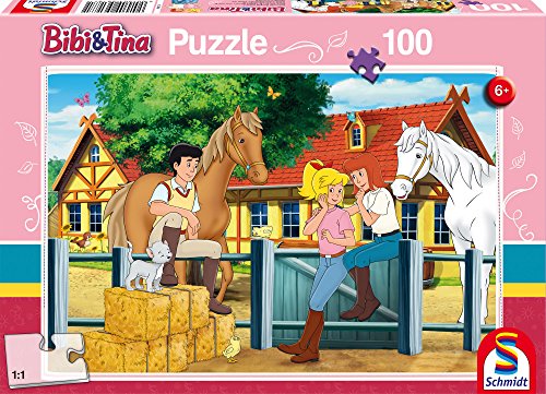 Schmidt Spiele 56187 Bibi und Tina auf Martinshof Puzzles, 100 Teile