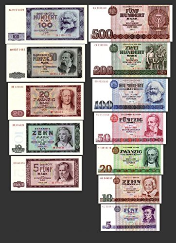 *** 5, 10, 20, 50, 100, 200, 500 DDR Mark Geldscheine 1964,1971 - Alte Währung 2 Sätze - Alte DDR Währung - Pick 22 - 33 - Reproduktion ***