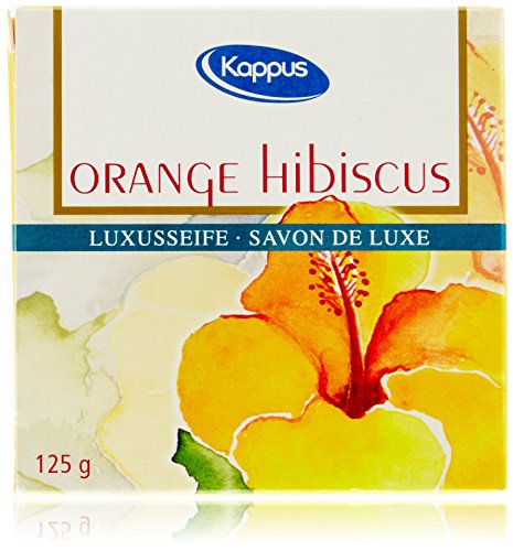 Kappus Seife Orange Hibiscus 125 g , 4er Pack (4 x 125 g)