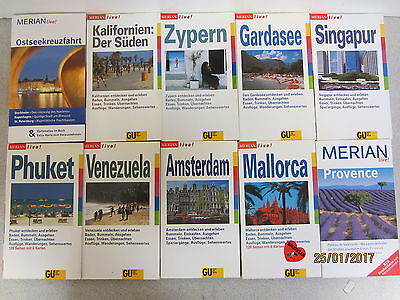 88 Bücher Taschenbücher Merian live  Reiseführer national und international