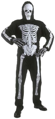 Widmann 38118 - Kinderkostüm Skelett, Anzug und Maske, Größe 158