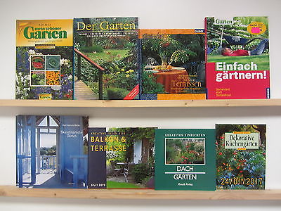 38 Bücher Garten gärtnern Gartenpflege Gartengestaltung Gärten Gartenkunst