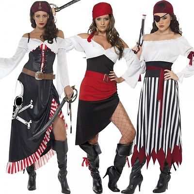Piratenkostüm Damen Karibik Kostüm Piratin Seeräuber - versch. Modelle / Größen
