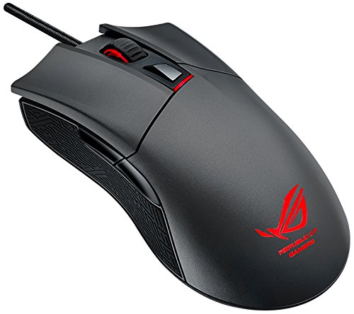 Asus ROG Gladius optische Gaming Maus (6400dpi, ergonomisches Design, abnehmbares Kabel) stahlgrau