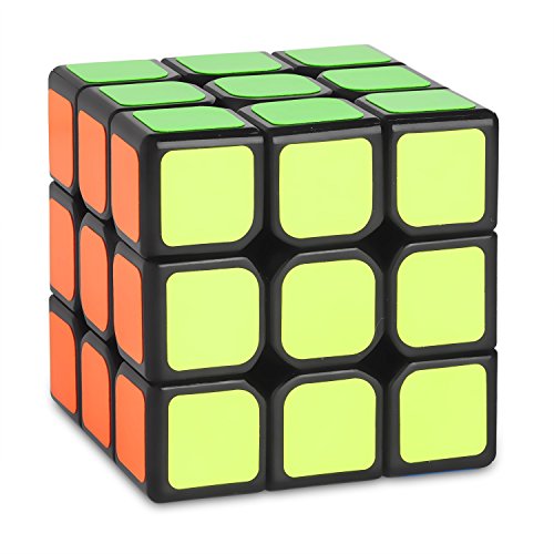Zauberwürfel - 3x3 Speed-Cube MO FANG GE (Qiyi) Thunderclap - schwarz- inkl. Cubikon-Tasche