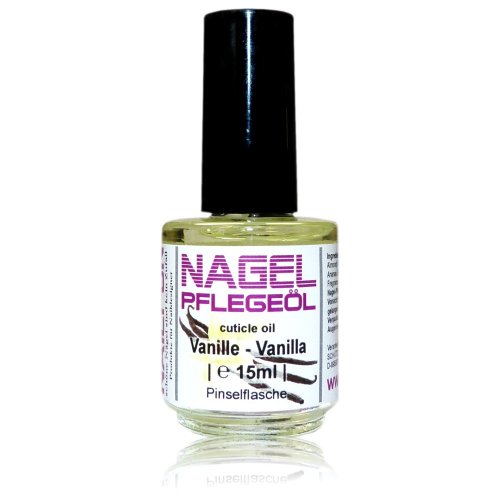 NAILFUN Nagelhautpflege-Öl Vanille 15ml in der Glas-Pinselflasche - Nagelöl Vanilla