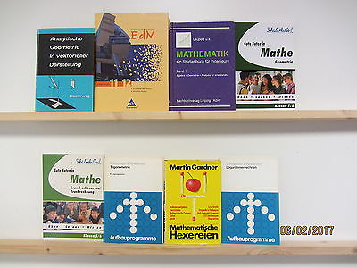 39 Bücher Mathematik Mathe Mathematik Schulbücher Rechnen Geometrie Grundrechnen