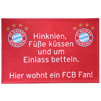 FC Bayern München Fussmatte FCB Fan 40 x 60 Neu