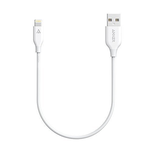 Lightning Kabel, Anker PowerLine 0.3 m [Apple MFi zertifiziert, einer Lebensdauer von 5,000+ Biegungen] Perfektes Ladekabel für iPhone 7 6s / 6s Plus / 6 / 6 Plus / 5S 5C 5, iPad Pro / Air / Air 2 / mini / mini 2 3 4 und weitere (Weiß)