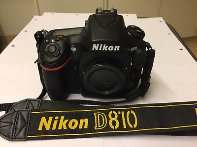 Nikon D D810 36.3MP Digitalkamera - Schwarz (Nur Gehäuse)